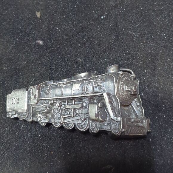 Train Rail Road Steam Engine Rr Vintage 1978 Bergamot Brass Works Belt Buckle - Picture 1 of 4